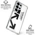 Black and White Arrows Galaxy S25 Ultra Clear Case